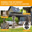 Pavillon de jardin d'extérieur en acier galvanisé avec double toit-106495719-106495718