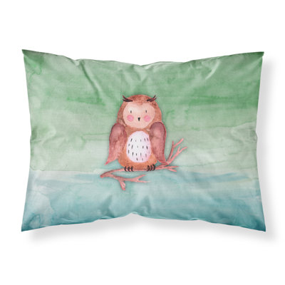 Taie d’oreiller aquarelle hibou