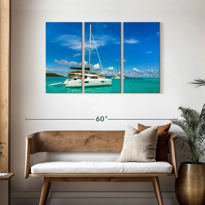 Mehar Catamarans In The Caribbean, 28" H x 45" W