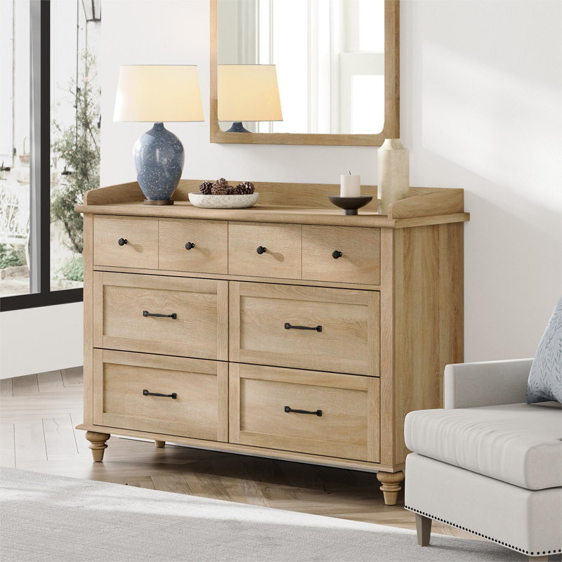 Commode à 6 tiroirs, Chêne