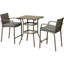 Ensemble de bar d'extérieur en osier avec fabrication robuste et tabourets confortables-1257998138-1257998139