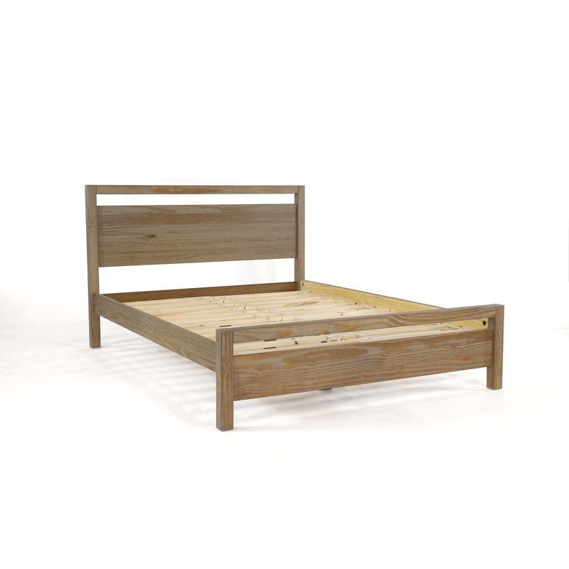 Loft Solid Wood Piece Bedroom Set, Weathered Pine