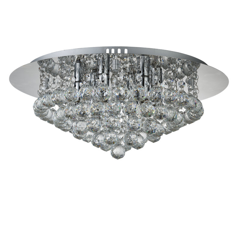 Marley Flush Mount With Crystal Droplets