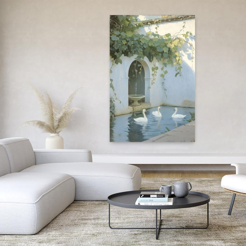 Art mural contemporain italien Pergola, H 60 po x l 40 po