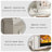 White Solid Wood Electric Fireplace-117547276