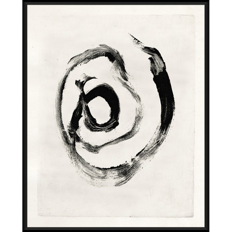 Mid-Century Homage - Peinture encadrée sur papier, H 31 po x l 25 po x P 1,75 po