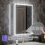 Cluee 32'' LED Bathroom Medicine Cabinet with Magnifier, Recessed or Surface Mount, GFCI Outlet"-1437765081