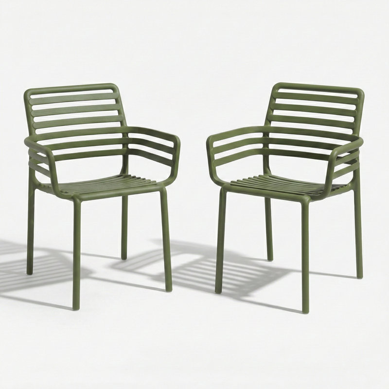 Doga Nardi Garden Stacking Chairs, Olive