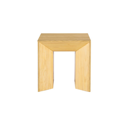 Table de bout fixe en chêne naturel épaissi - Robuste et élégante dans sa finition
