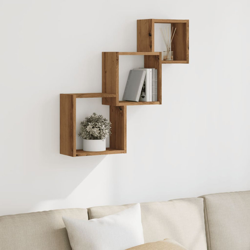 Tablette murale vidaXL en bois d'ingénierie , Chêne artisanal