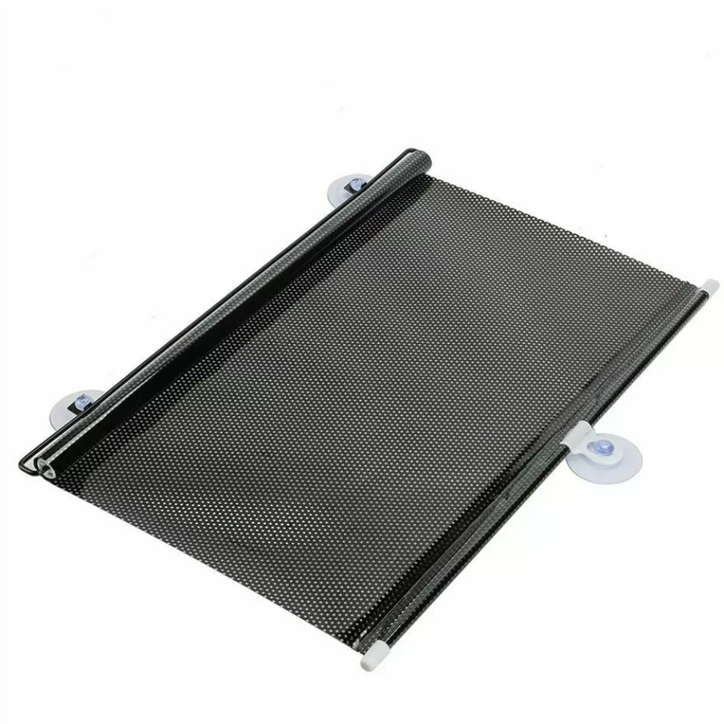 Housse pare-soleil rétractable pour voiture pare-soleil pliable, Noir, noir, noir, noir