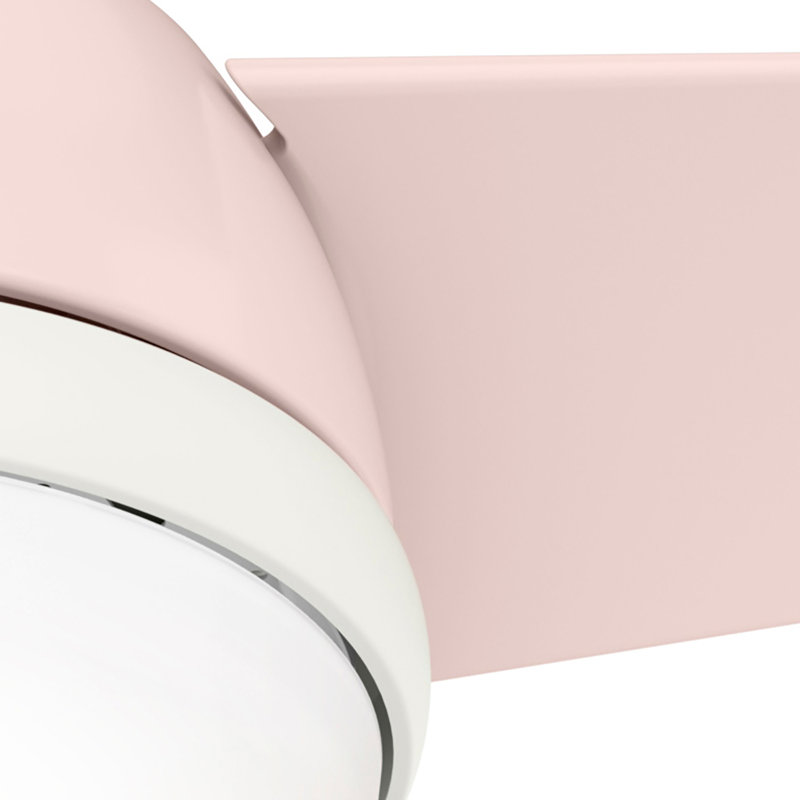 Blush Pink 36" Indoor Ceiling Fan with LED Light and Remote