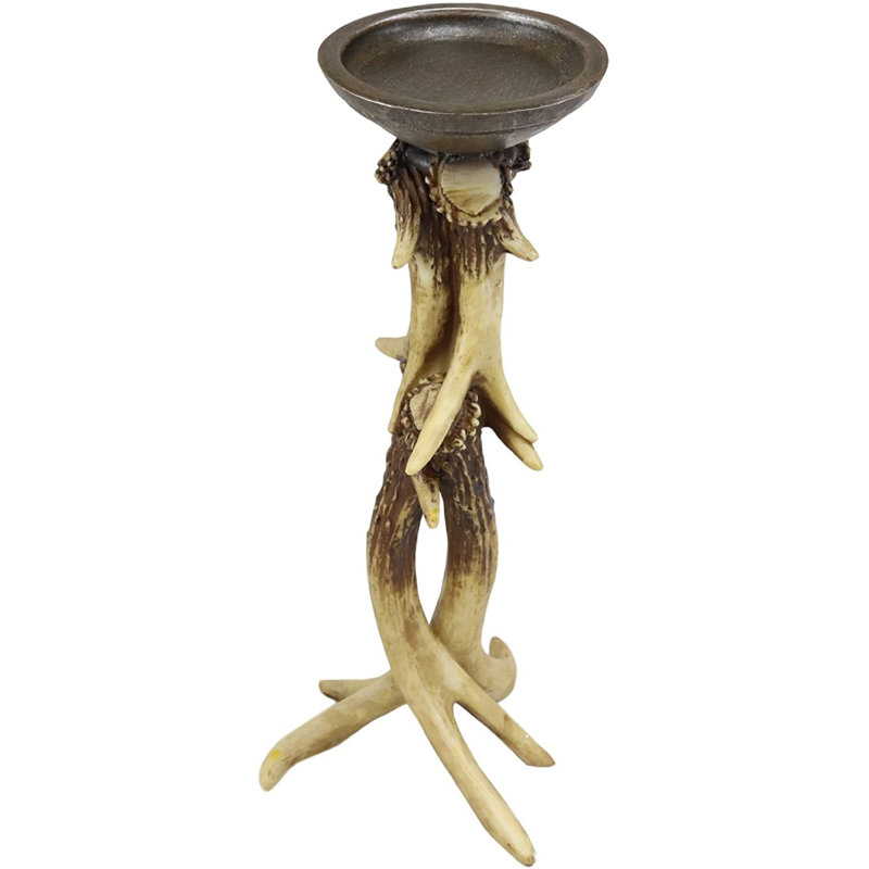 Ensemble de chandelles de table en résine 2 pièces Augustowski