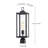 Topawa 1-light Outdoor Post Light Kits Head with Clear Glass Shade-1573886746-1593497672