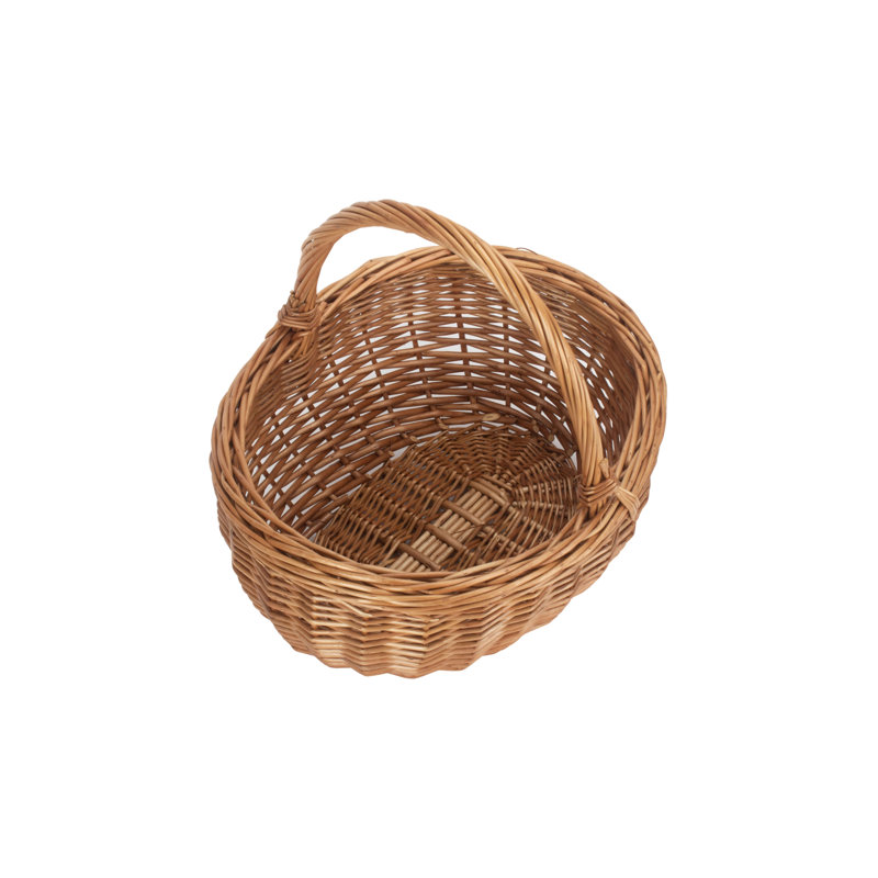 Wicker Deluxe Shopper Basket, 35cm H x 38cm W x 33cm D