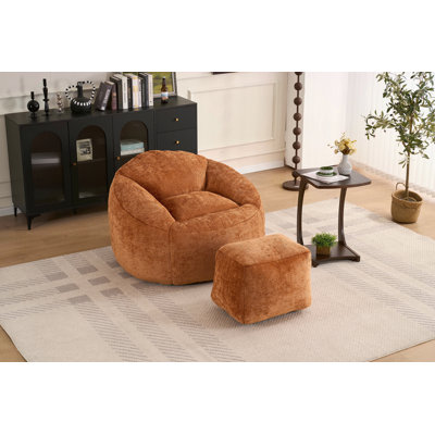 Fauteuil à billes en mousse pour adultes / adolescents avec rembourrage, fauteuil à billes avec housse en chenille douce, fauteuil à billes, intérieur et extérieur