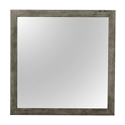 Aguilar Wood Square Wall Mirror