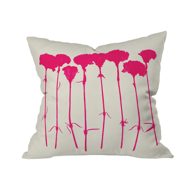 Garima Dhawan Carnations Throw Pillow, 16" x 16"