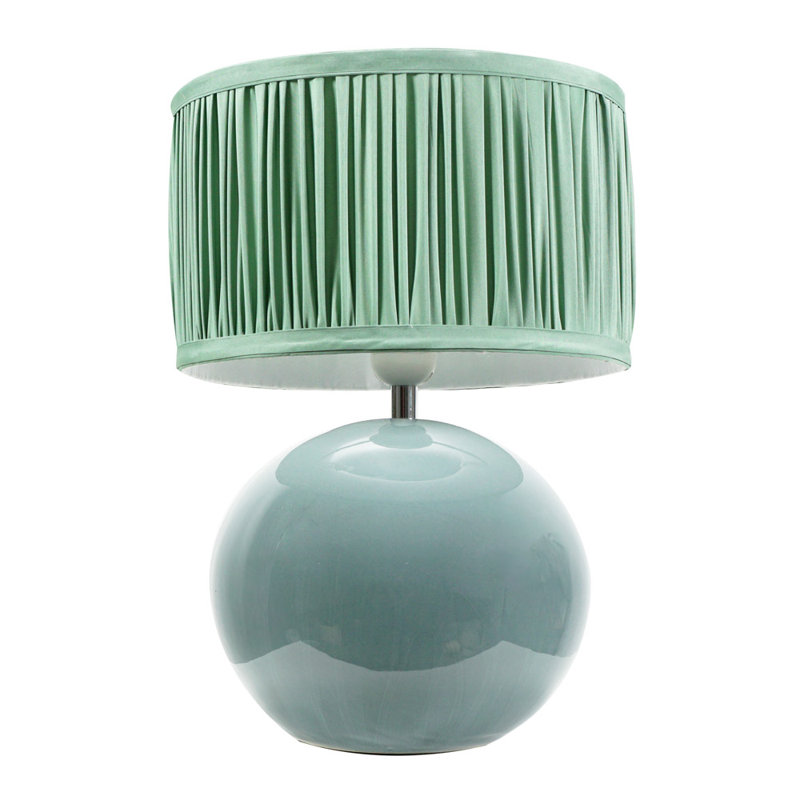 Daeqwon Ceramic Globe Lamp, Cream, Green, No