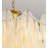 Mickle 8 - Light Dimmable Gold Chandelier with Crystal Feather
