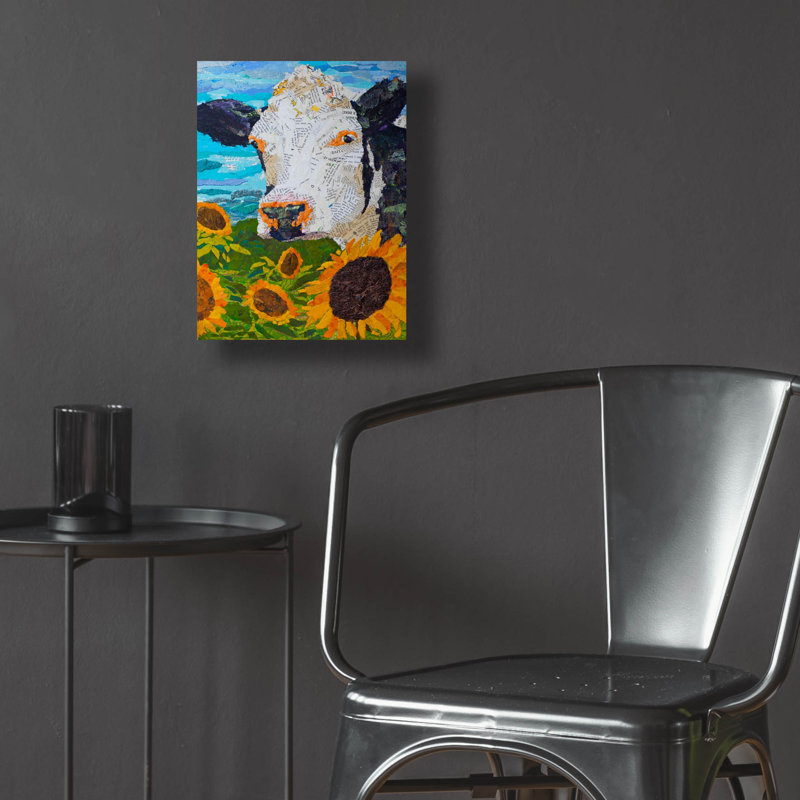 «Buttercup 2» par St. Hilaire Elizabeth, art mural en verre acrylique, H 16 po x l 12 po x P 0,13 po