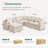  Wynter U-Shaped Corduroy Modular Sectional with Storage-1555775012-1555775009