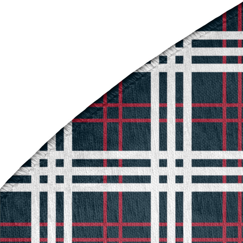 Plaid Indoor Rug, Round 5'