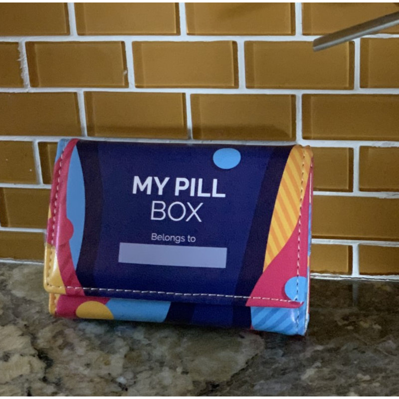 Pill Organizer Box, Multi Bright