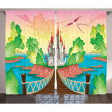 Nicole Polyester Semi Sheer Curtain Pair