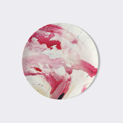Assiette en porcelaine fine n ° 7 Halo "Love Liberates" par Fanyu Lin