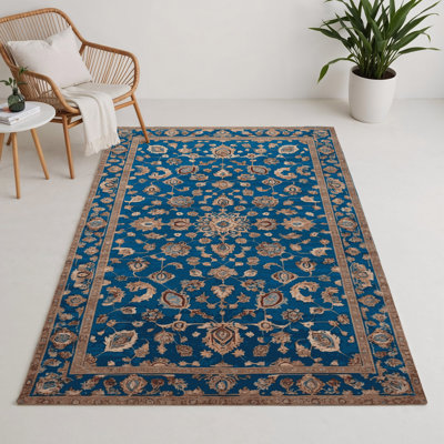 Tapis bleu intérieur et extérieur Tabriz