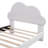 Twin Size Upholstered Cloud-Shape Bed ,Velvet Platform Bed With Headboard,No Box-Spring Needed