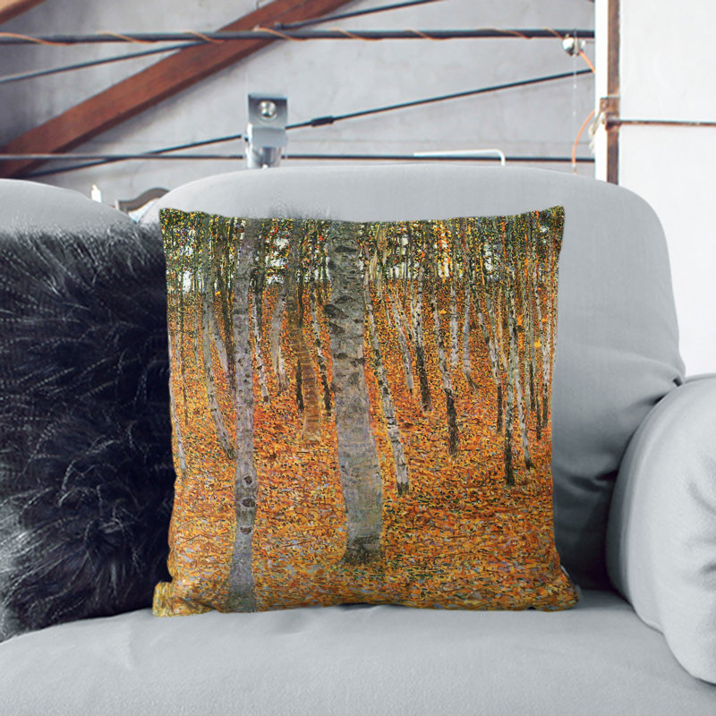 Beech Grove Forest Vol.2 Scatter Cushion, Black, 40cm H x 40cm W x 15cm D
