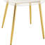 Chaise moderne et transparente, ergonomique avec des éléments en métal doré, polyvalente pour différents environnements et occasions Cadre doré ergonomique, idéale pour des espaces multiples-1915967450-1915967454