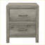 Weathered Grey Transitional 2-Drawer Nightstand No Assembly-176982157