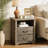 Rutland Set Of 2, Rustic Wood Rutlands With 2 Storage Drawers, Bedside Table With Open Shelf For Bedroom-171055504