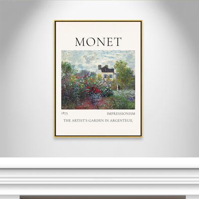 Artists Garden in Argenteuil Print by Claude Monet