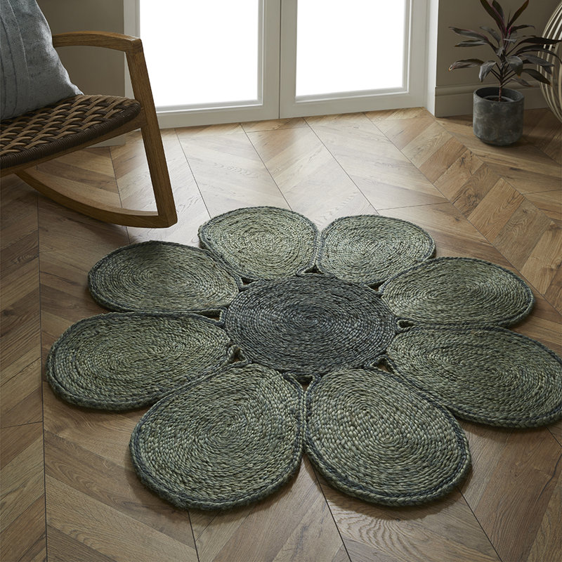 Hilmar-Irwin Novelty 120 cm x 120 cm Hand Woven Area Rug