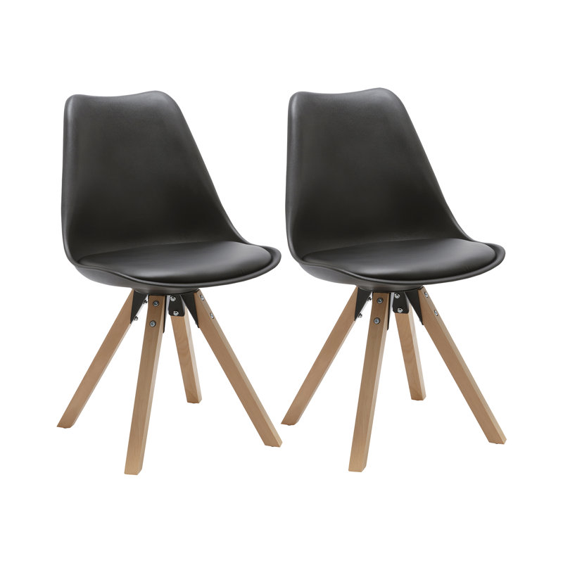 Fall 46.5cm H Upholstered Side Chair, Black