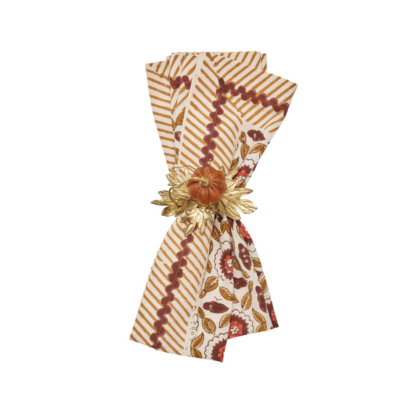 Majorelle Napkin, Brown/Orange