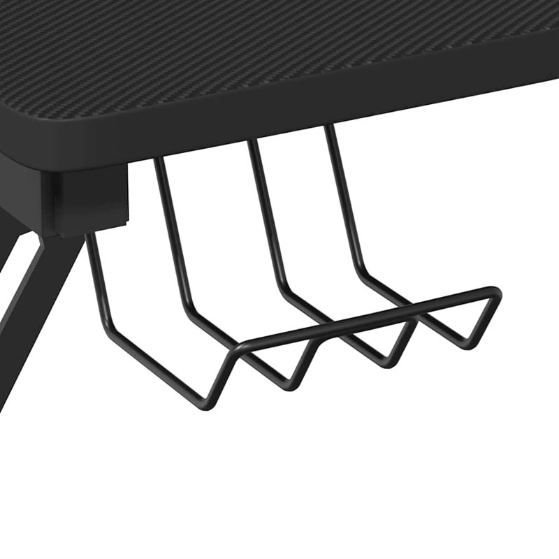 Marcelus Gaming Desk with Y-Shaped Legs, Ergonomic Computer Desk, Sturdy PC Desk for Gamers, 29.5" H x 43.3" W x 23.6" D