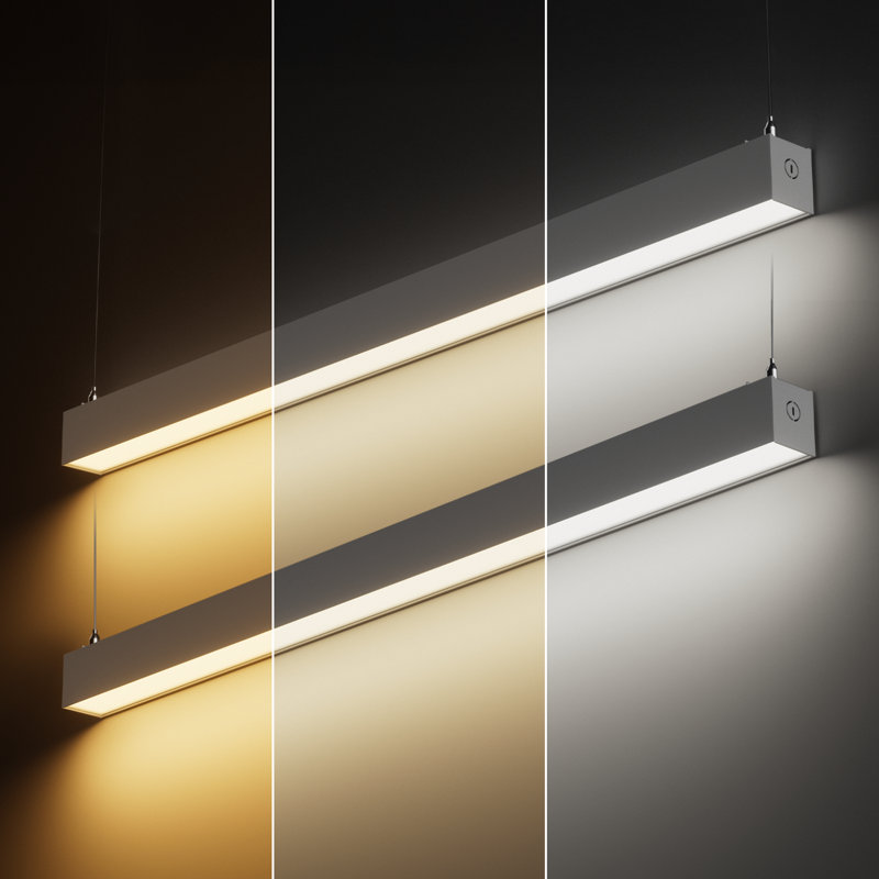 Luminaire suspendu DEL à intensité variable de 4 po Acie, Noir