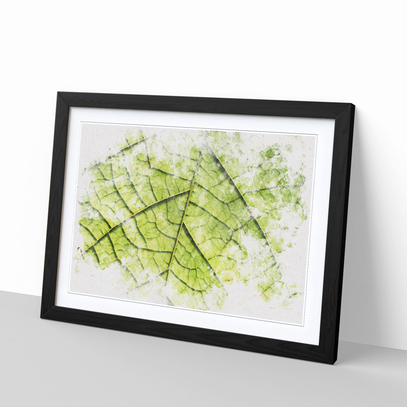 Leaf Roads - Picture Frame Painting Print, 45cm H x 63cm W x 2cm D, Black Framed