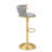 Velvet Adjustable Swivel Bar Stool-1249139173