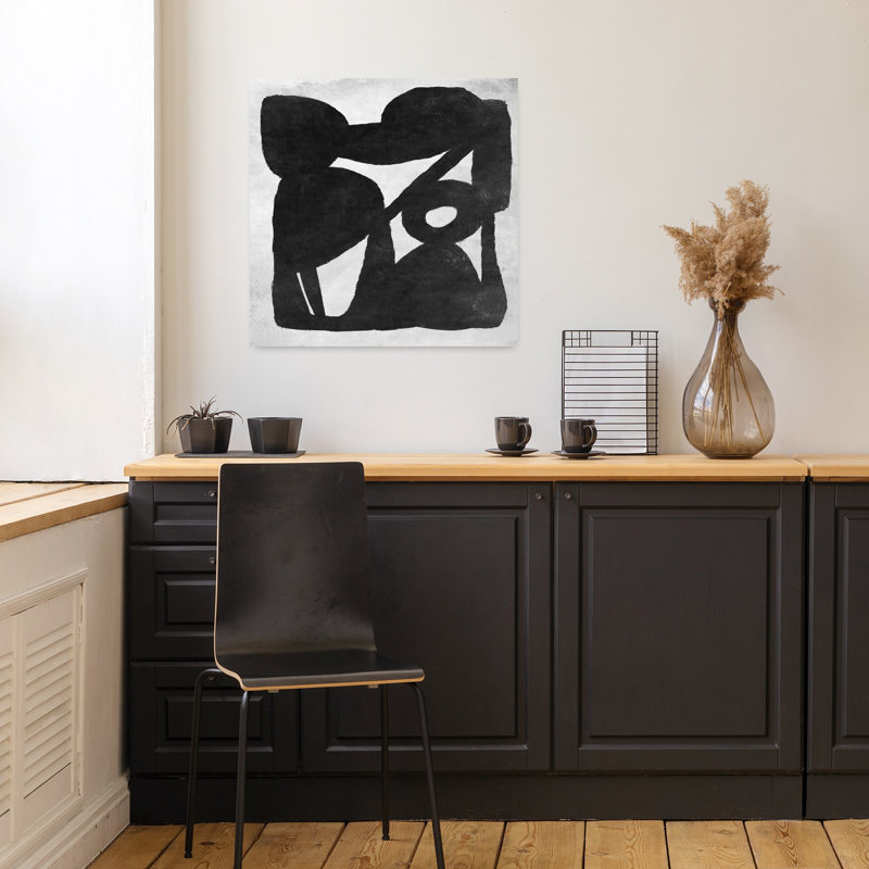 Art contemporain abstrait géométrique contemporain, H 18 po x l 18 po