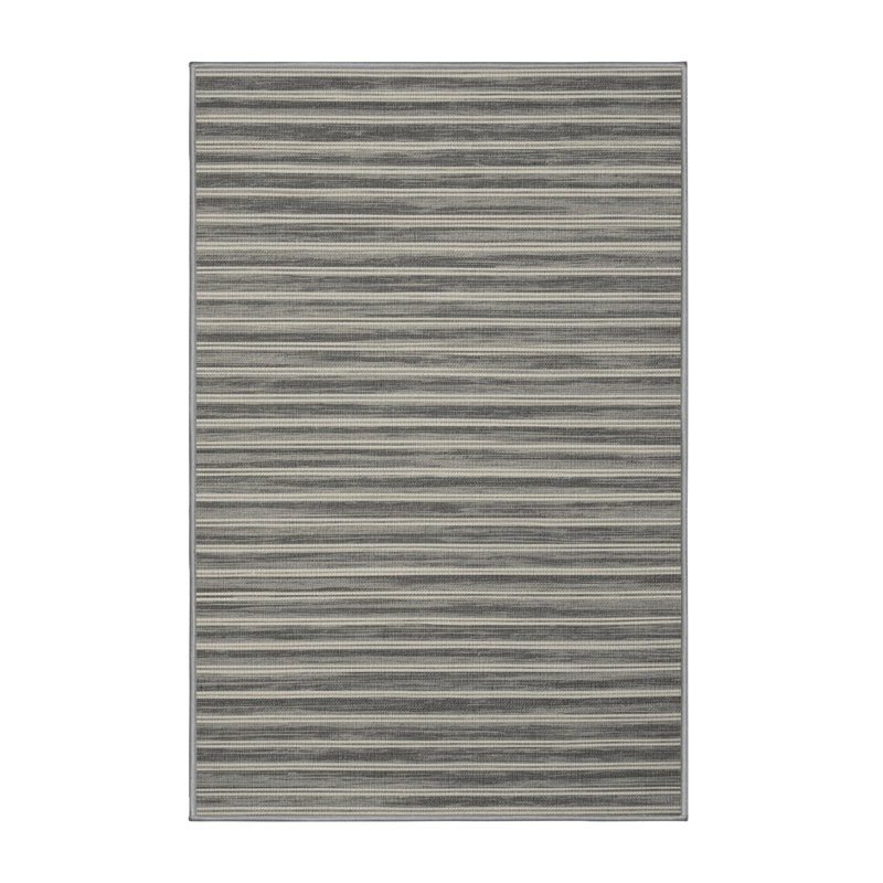  Tapis gris lavable rayé gris, Tapis de couloir 2 pi x 5 pi