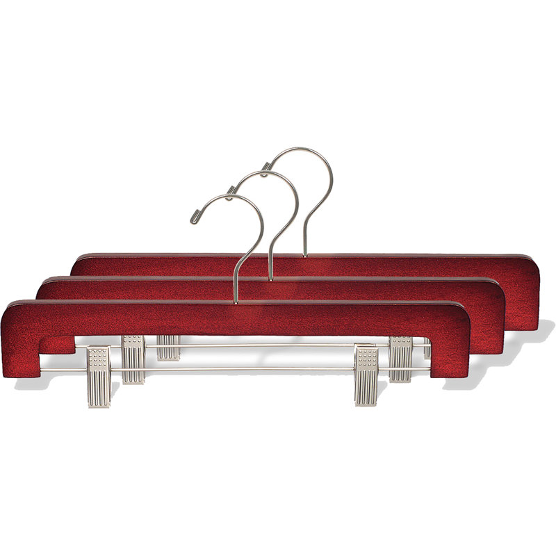 Cintre pour pantalons Winthrop, Cerisier / chrome brossé