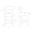 Tabouret de bar 26 po Mid-Century-408770088-406482720