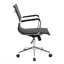 Fauteuil de direction noir à dossier moyen moderne