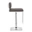 Élégant tabouret de bar gris avec siège rembourré en mousse et rembourrage en mousse de style contemporain pour la détente